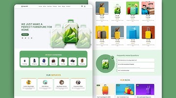 Build a Responsive Luggage Bag Website | HTML CSS JavaScript