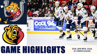 Barrie Colts at Owen Sound Attack - January 18th, 2026