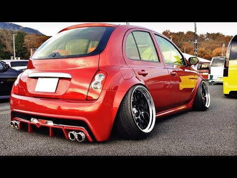 18インチ履いたシャコタンマーチ Nos Cup 車高短 Lowered Low Car Youtube