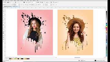 Dripping effect in coreldraw | Dripping Effect | Splatter Effect | Coreldraw Editing Tutorial
