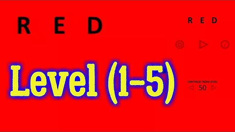 Red Level 1 2 3 4 5 Bart Bonte Game Android iOS