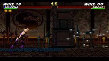 Mortal Kombat Trilogy - Mileena Fatality "Cuspir Pregos"