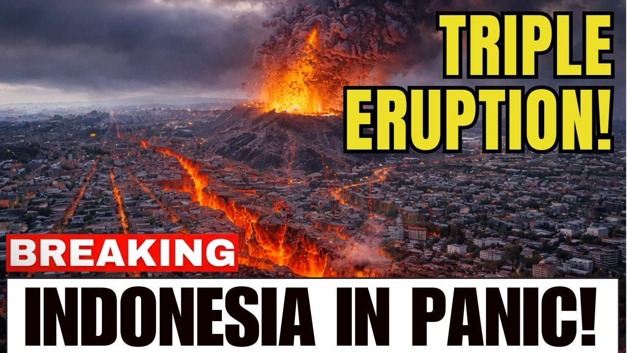 Индонезия раскололась? — Тройное извержение + новое давление разлома запускают обратный отсчет до...