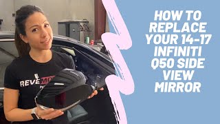 How to Replace 20142019 Infiniti Q50 Side View Mirror  Super Easy DIY Tutorial