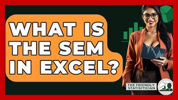 What Is The SEM In Excel? - The Friendly Statistician