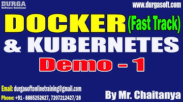 DOCKER & KUBERNETES (Fast Track) tutorials || Demo - 1 || by Mr. Chaitanya On 24-07-2023 @6AM IST