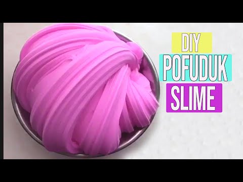 TUTKALSIZ ! TIRAŞ KÖPÜĞÜ OLMADAN POFUDUK Slime Nasıl Yapılır ?