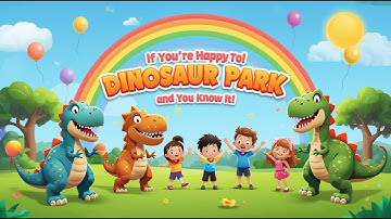 If You’re Happy and You Know It! 🦕 Dinosaur Park Song | Nursery Rhymes & Kids Songs