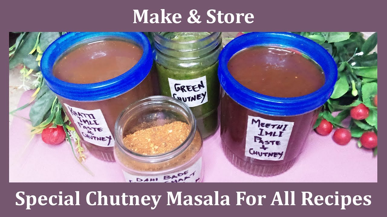 Green Chutney Masala Ramadan Special Imli Paste, Khatti Meethi