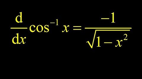 Derivative of inverse cosine, implicit differentiation with arccos(x) + derivative of arccos(pi*x).