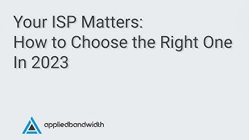 Choosing the right ISP