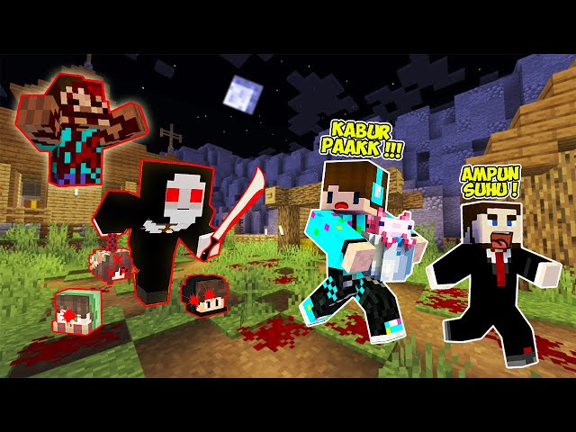 AKU & TEGUH SUGIANTO DIKEJAR DAN DIJEBAK DI DESA ANGKER SARANG HANTU PALING HORROR DI MINECRAFT !!! class=