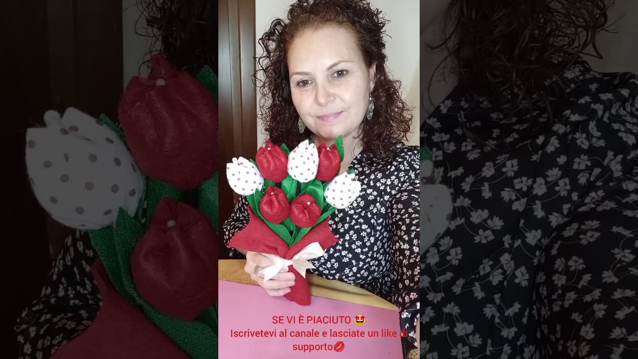 Realizziamo un Bouquet di Tulipani in pannolenci💐😍