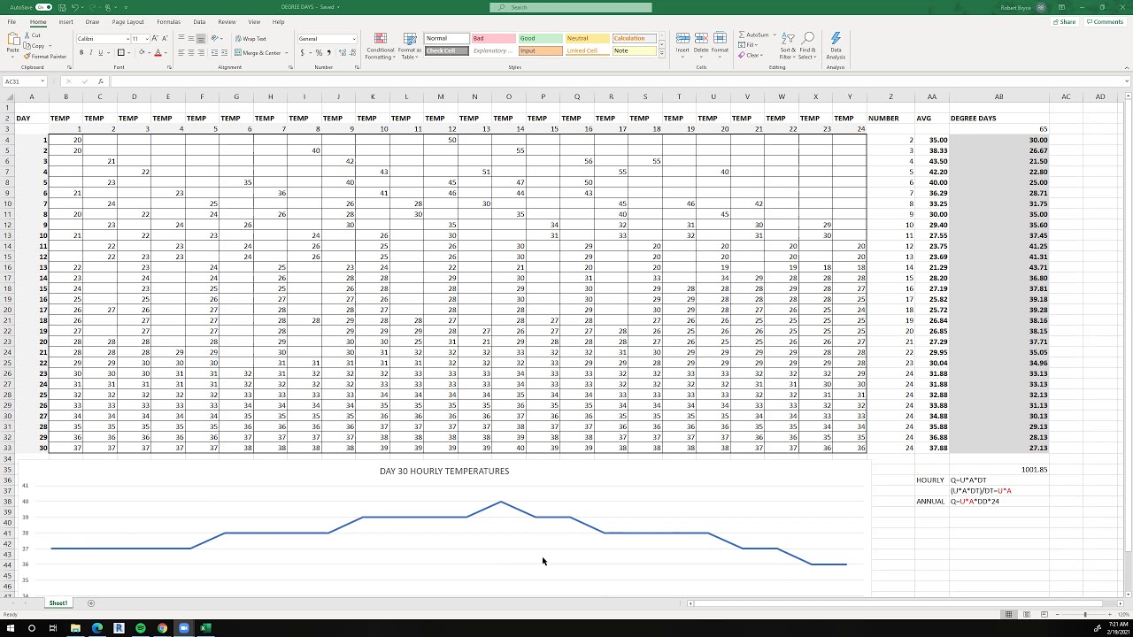 CALCULATING DEGREE DAYS YouTube