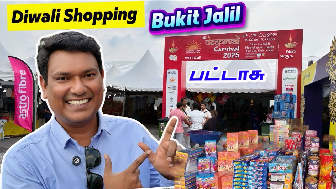 💥 மலேசியா தீபாவளி பஜார் Bukit Jalil Diwali Carnival | Malaysia Diwali Shopping | Asraf Vlog 