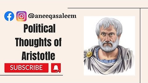 Political Thoughts of Aristotle.... Political Science/Philosophy.