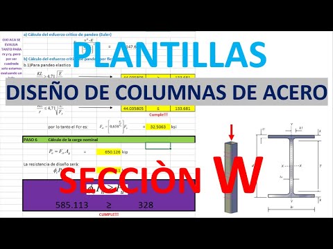 Delicioso Paseo Útil DISEÑO DE COLUMNA DE ACERO - SECCIÓN W - YouTube