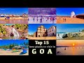 Goa - Top 15 Best Places to visit in Goa