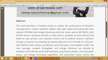 Traffic Offloading in Heterogeneous Networks With Energy Harvesting Personal Cells Network Throughpu