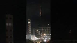 Telstra Tower Changes Colour At Night