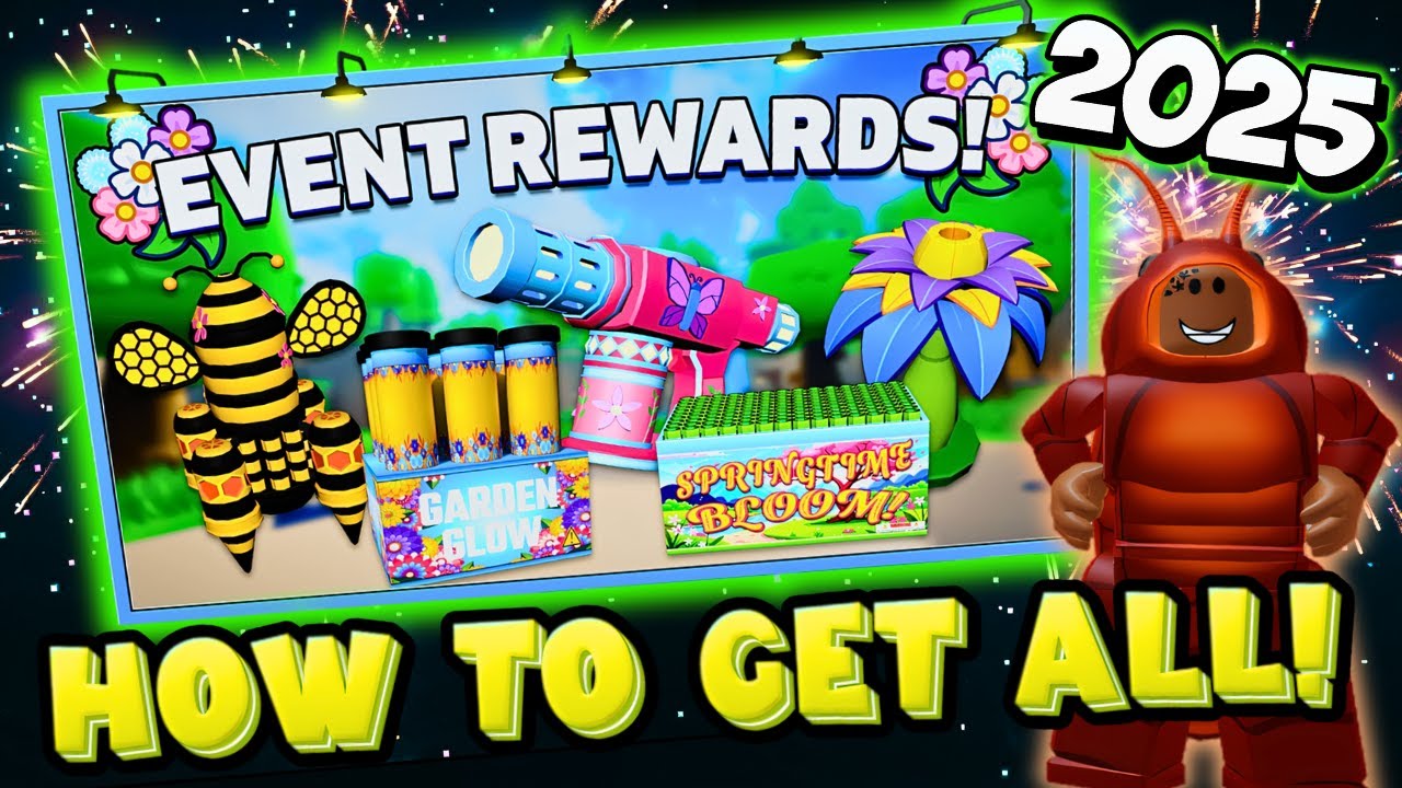 How To Get All Spring Reward Fireworks 2025! (Fireworks Playground ...