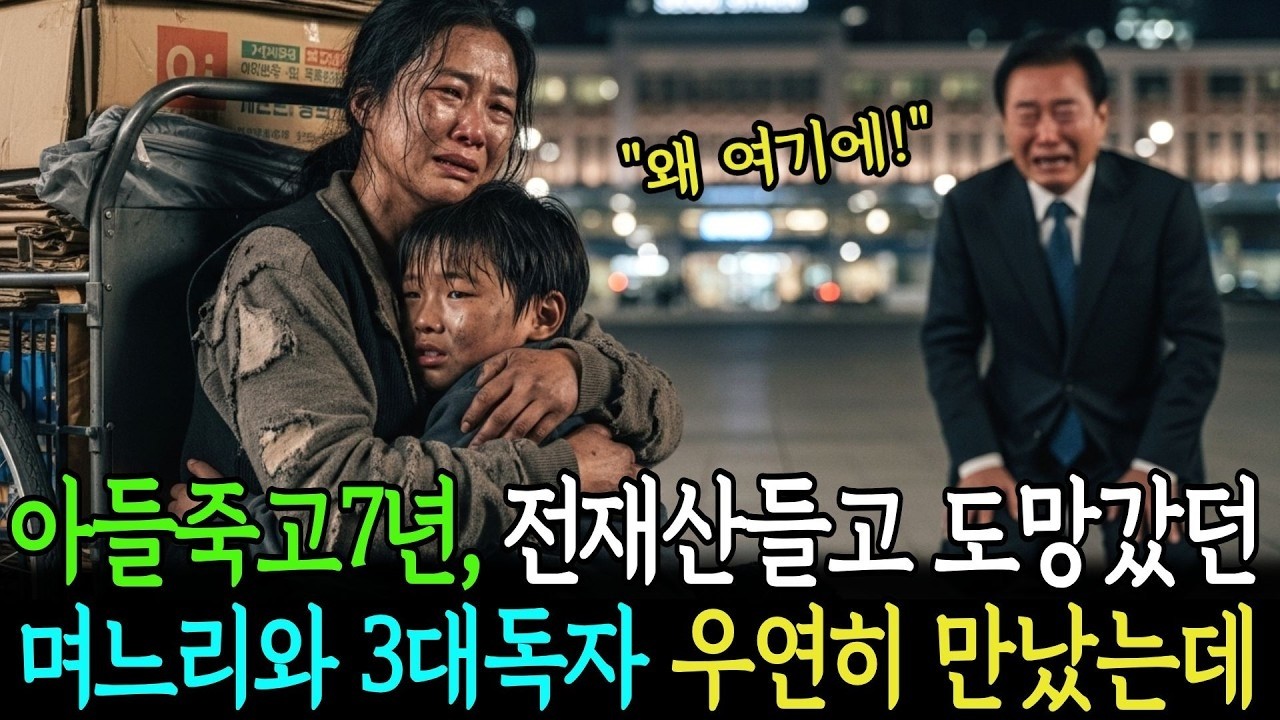 아들죽고 7년, 전재산들고 도망간줄 알았던 며느리와 3대독자 우연히 만났는데