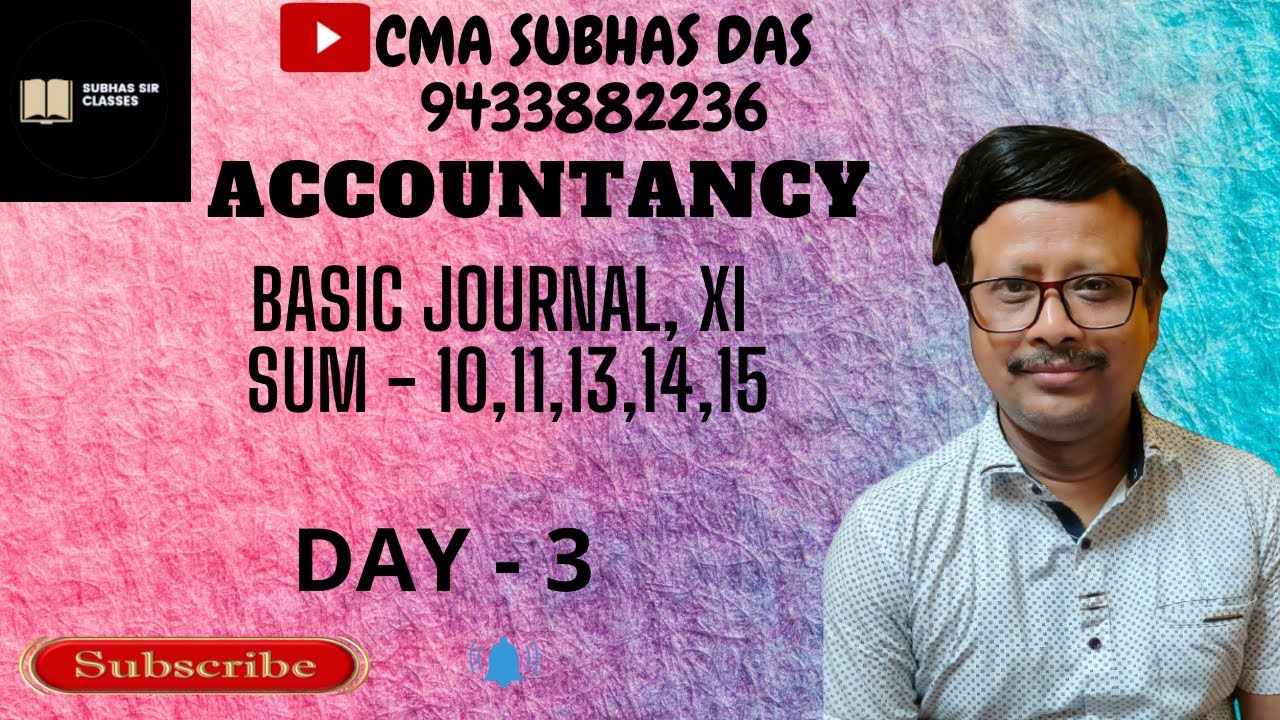 Journal Sum JOURNAL BASIC, SUM 10,11,13,14,15 - YouTube