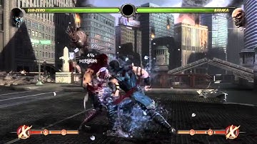 Mortal Kombat - Basic Sub Zero Combos (53% damage X-ray Required)