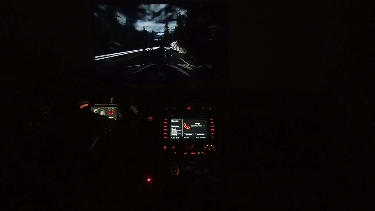 (First video) Ford Mondeo Mk4 SimRig driving Beamng, Norvegian Backroads, Reshjemheia