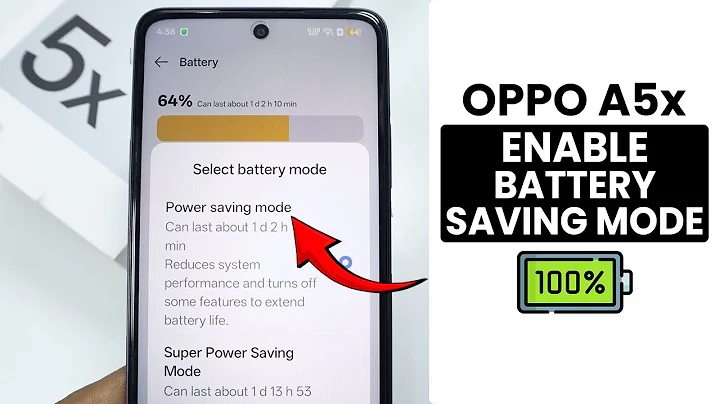 How to Enable Battery Saving Mode in Oppo A5x - Save Battery Life
