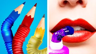 Sneak Food & Makeup Into Class || COOL SNEAKY DIY BACK TO SCHOOL SUPPLIES by KABOOM! Go! screenshot 2