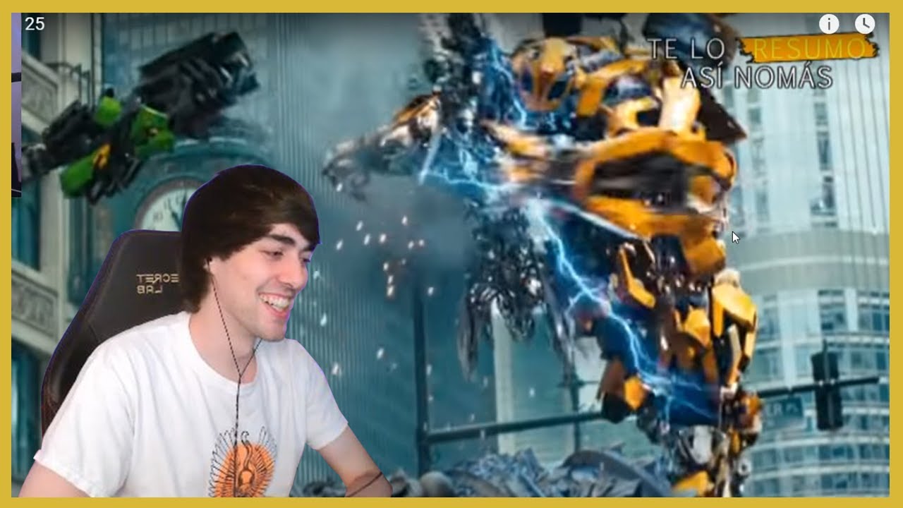 Ander reacciona a TE LO RESUMO ASÍ NOMÁS - Saga de Transformers