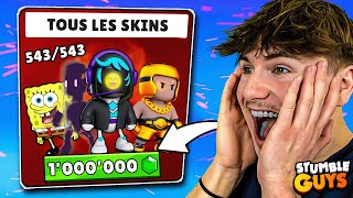 AVOIR TOUS LES SKINS DE STUMBLE GUYS EN 24H !!