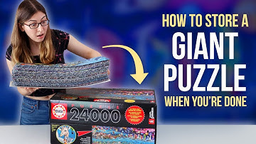 What I did with my 24,000 piece puzzle after I finished it