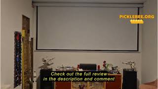 Review INMOZATA Electric Projector Screen 100 inch/221x124cm Motorised Projector Screen with Remote