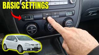 VW Ventilation Flap Calibration / Basic Settings (Golf 5, Passat B6, Touran, Tiguan)