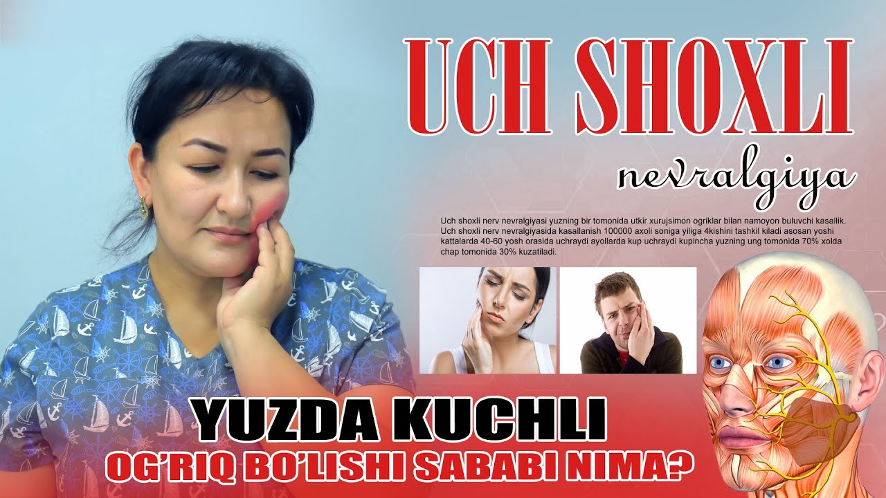 Uch shoxli nerv nevralgiyasi. Sabablari va davosi