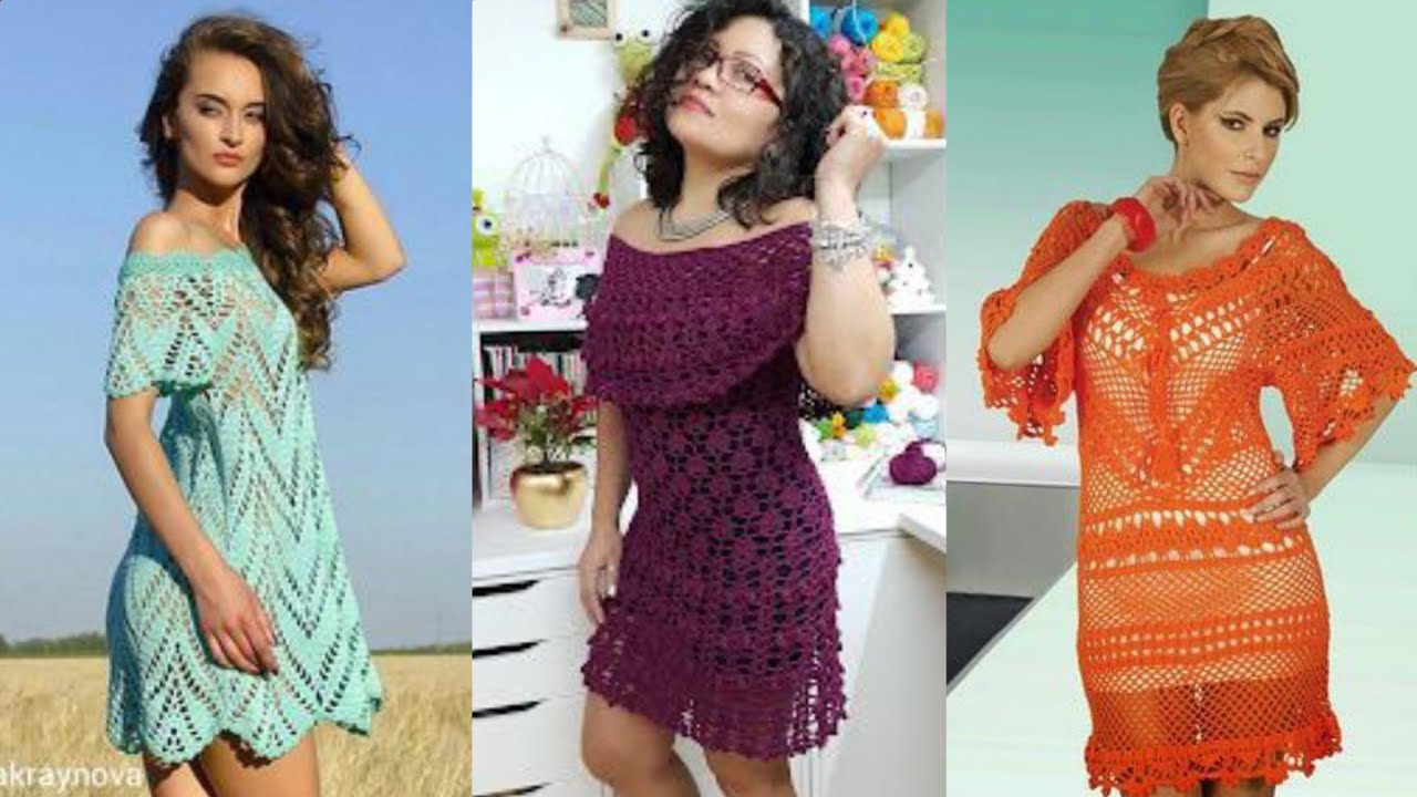 Extremly classy diy crochet skater dresses for party wear /crochet ...