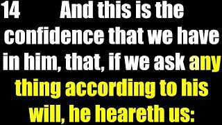 1 John 5 KJV | Audio Synced to Zoomed Bible Text (Read Along, Verse by Verse)