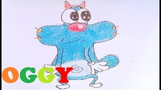 Video how to draw oggy step by step [PIPABIBO] screenshot 4