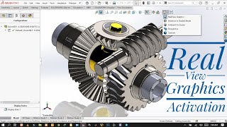 How to Activate Real view Graphics for any Solidworks versions