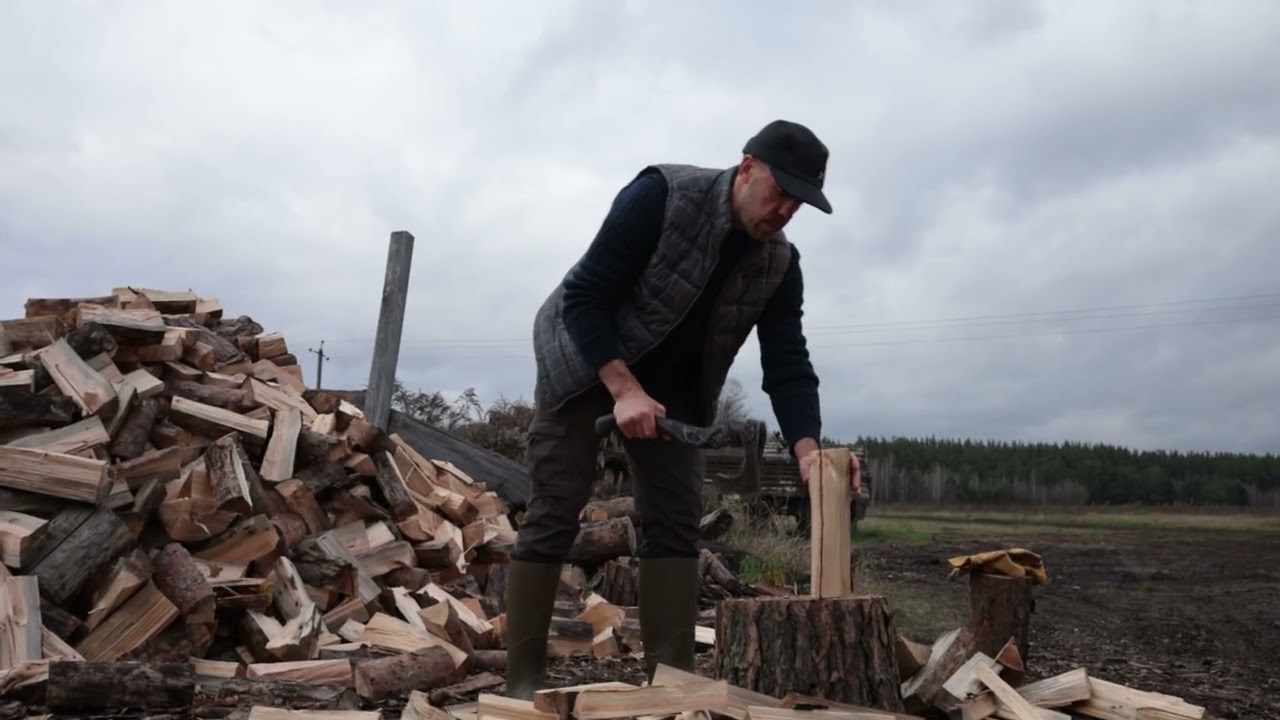 Hand-forged hardened bearded viking axe "Fenrisulfr" with carved handle
