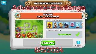Top Herausforderung 8.5.2024 | bloonstd6 - Advanced Challenge BTD6 - get the camo