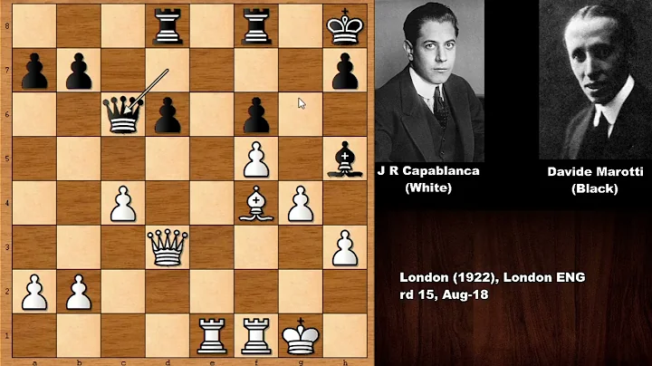 Jose Raul Capablanca vs Davide Marotti - London (1922)