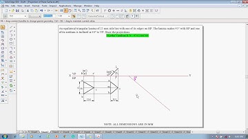 Example 2 on Projection of Plane Surfaces