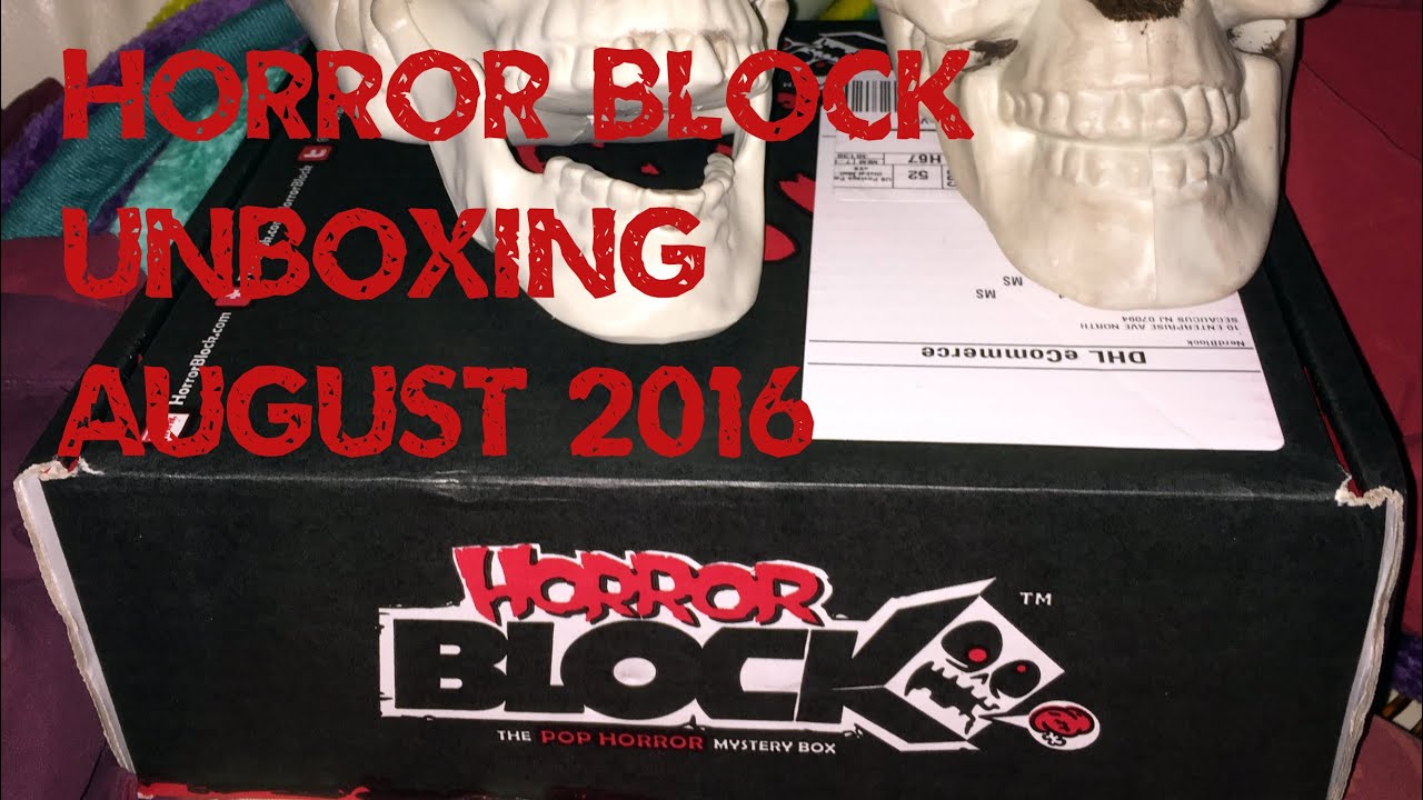 www.monstertutorials.com - Horror Block Unboxing and Review - August 2016