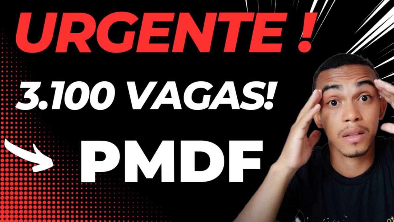 CONCURSO PMDF 3.100 VAGAS URGENTE!