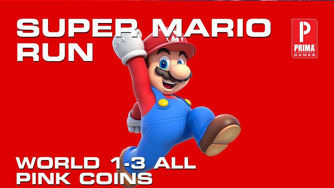 Super Mario Run World 1-3 All Pink Coins