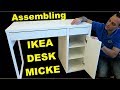 Ikea MICKE desk assembly