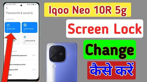 How to change pattern lock in Iqoo neo 10r 5g/Screen lock/Iqoo neo 10r me password kaise change kare